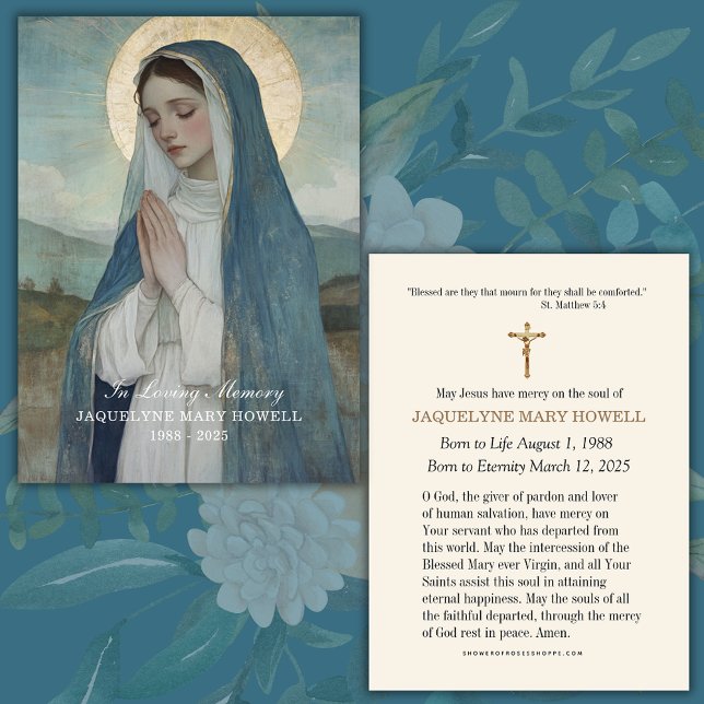 Traurige Mary zum Beerdigungsgedanken Gebet (Von Creator hochgeladen)