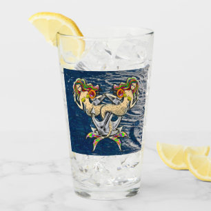 Traurige Meerjungfrauen vor Anker Glas