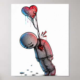Traurige Momente – Emotionaler Kunstposter Poster