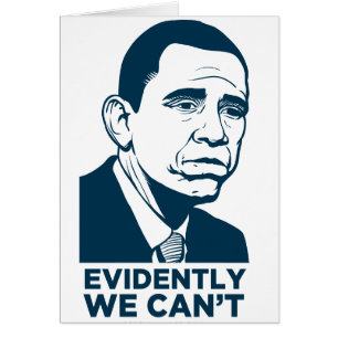 Traurige Obama-Karte