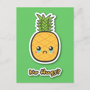 Trauriger Ananas, der keine Schläger bekommt Postkarte
