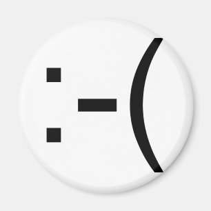 Trauriger Emoticon! Aussenseiterprodukte! Magnet