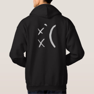 Trauriger GesichtHoodie - Schwarzes Hoodie