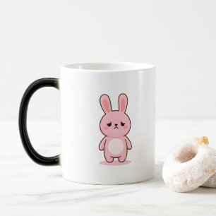 Trauriger Hase Minimal Kawaii Stil Verwandlungstasse