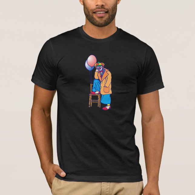 Trauriger Hobo-Clown T-Shirt (Vorderseite)