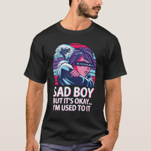 Trauriger Junge aber es ist okay Vaporwave Ästheti T-Shirt