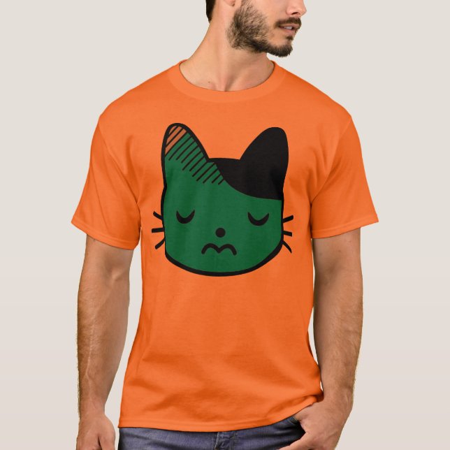 Trauriger Kitty-T - Shirt (Vorderseite)
