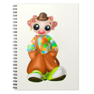 Trauriger kleiner Clown Notizblock