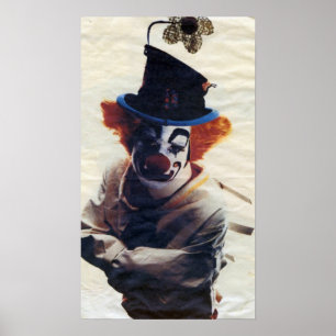 trauriger kleiner Clown Poster