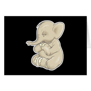 trauriger kleiner Elefant