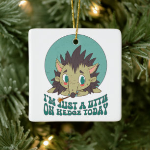 Trauriger kleiner Igel Keramikornament