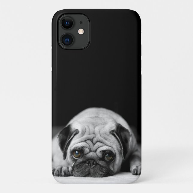 Trauriger Mops Case-Mate iPhone Hülle (Rückseite)