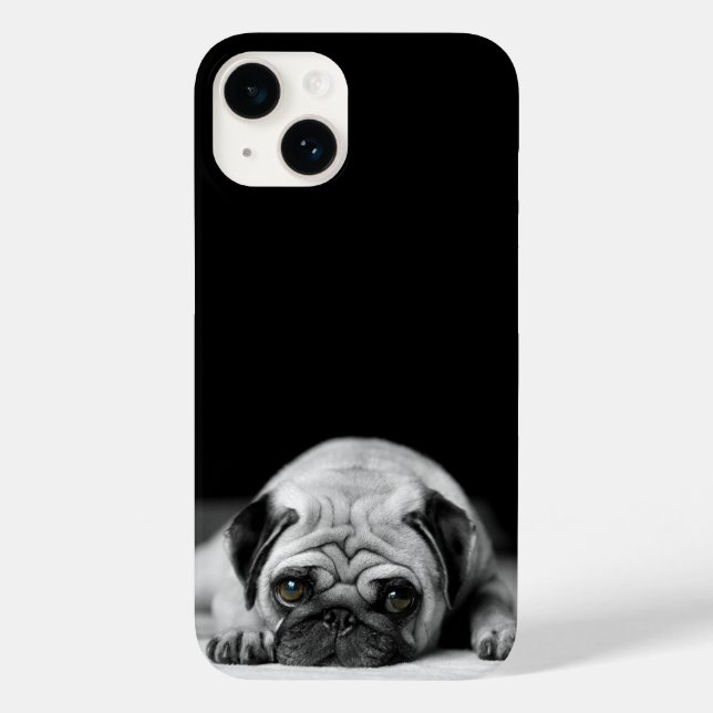 Trauriger Mops Case-Mate iPhone Hülle (Rückseite)