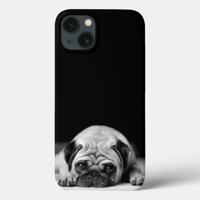 Trauriger Mops Case-Mate iPhone Hülle (Rückseite)