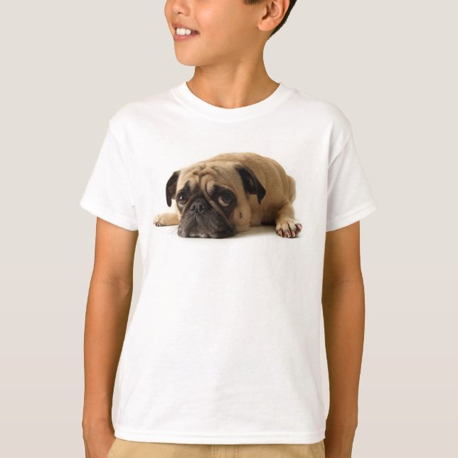 Trauriger Mops T-Shirt (Vorderseite)