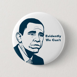 Trauriger Obama-Knopf Button