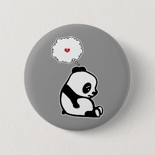 Trauriger Panda Button
