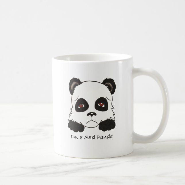 Trauriger Panda Kaffeetasse (Rechts)