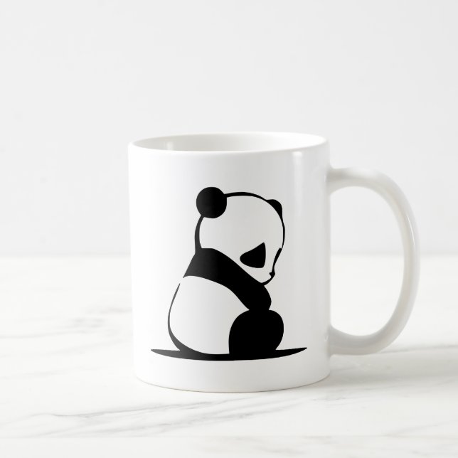 Trauriger Panda - niedlicher Baby-Panda-Bär Tasse (Rechts)