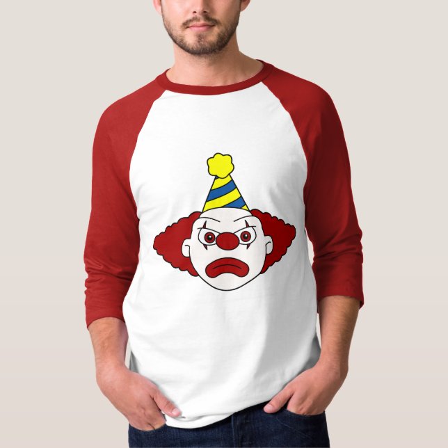 Trauriger Party Clown T-Shirt (Vorderseite)