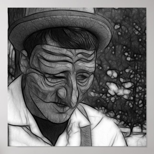 Trauriger Poster (Vorne)