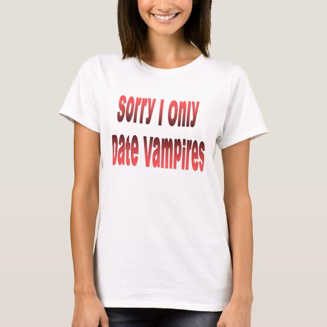 Trauriger Vampires-T - Shirt Datum I nur (Vorderseite)