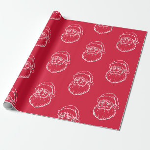 Trauriger Weihnachtsmann Weihnachten Geschenkpapier