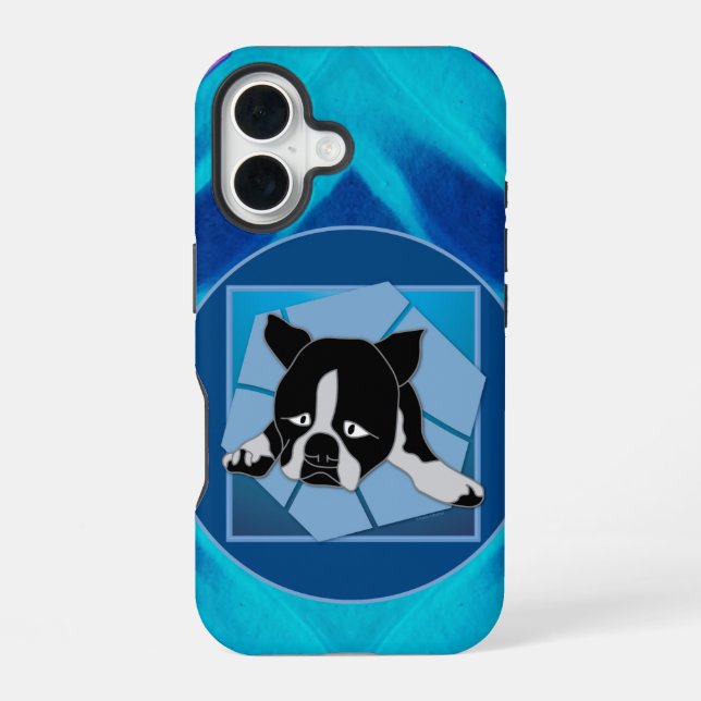 Trauriger Welpe iPhone 16 Hülle (Rückseite)