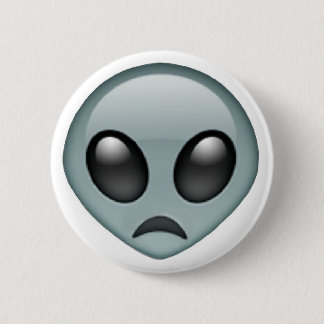 Trauriges alien Emoji Button