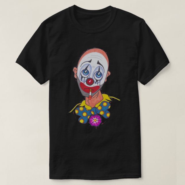 Trauriges Clown-Shirt T-Shirt (Design vorne)