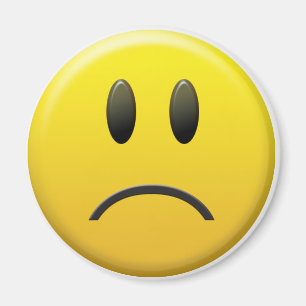 trauriges Gesicht Magnet