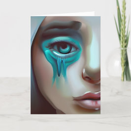 Trauriges Gesicht, Unterstützung für einen Freund Karte