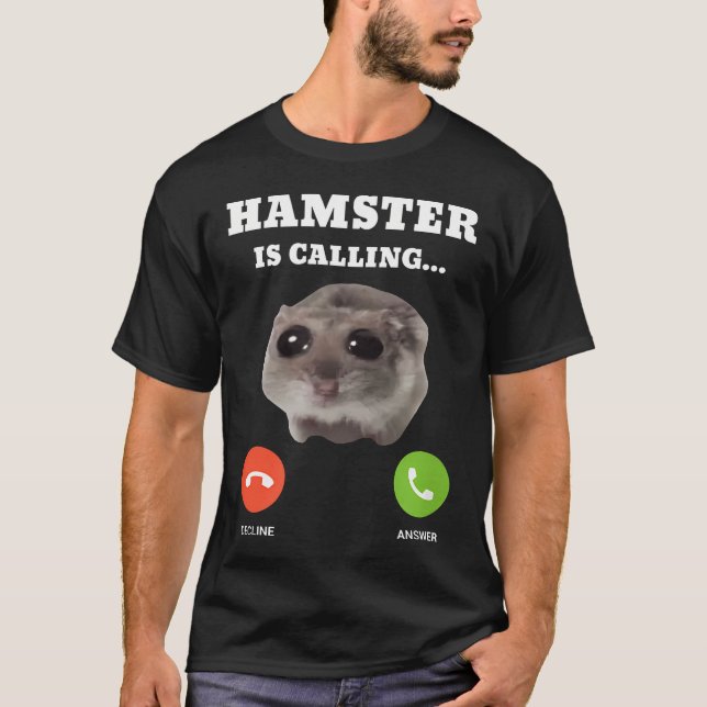 Trauriges Hamster-Meme ist T-Shirt (Vorderseite)