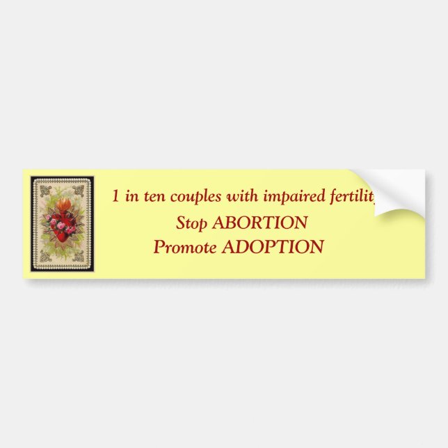 Trauriges Herz von Mary, 1 in zehn Paaren mit… Autoaufkleber (Vorne)