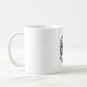 Trauriges Kuh-Shirt Vintage-Gravur Farmtier Kaffeetasse
