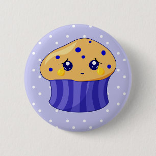 Trauriges Muffin Button