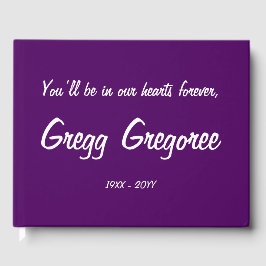 Trauriges und gedämpftes Gästebuch