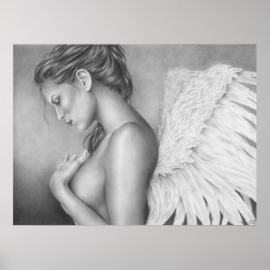 Traurigkeit eines Engelposters Poster