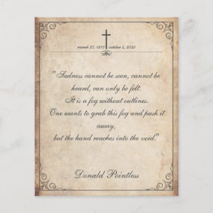 Traurigkeit kann nicht gesehen werden - Beerdigung