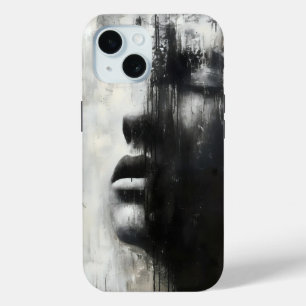 Traurigkeit monochromatische Abstrakte Kunst Case-Mate iPhone Hülle