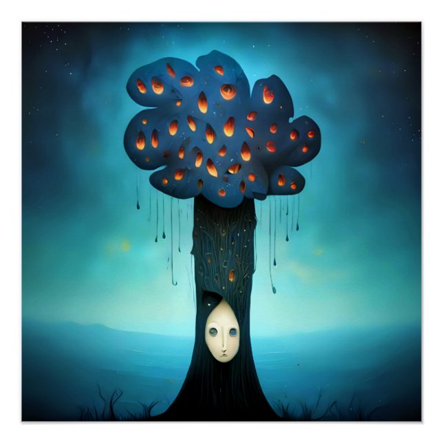 Traurigkeitsbaum Poster (Vorderseite)