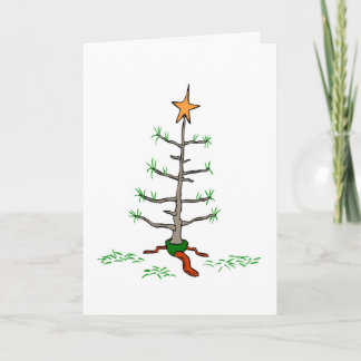 Traurigster Weihnachtsbaum je Urlaub Spaß Weihnach Feiertagskarte