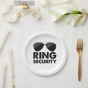 Trauring Sicherheit Hochzeit Ring Pappteller
