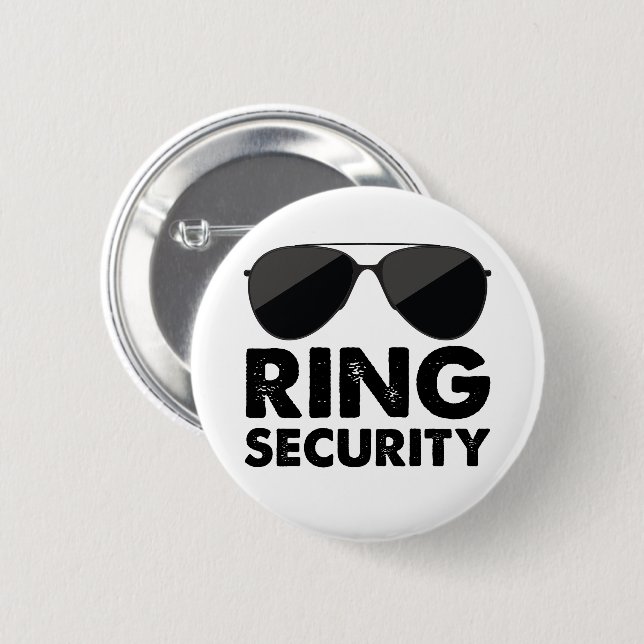 Trauring Sicherheit Hochzeitsring Button (Vorne & Hinten)