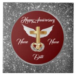 Trauringe Anpassen Silber Kreuz Jubiläum Fliese