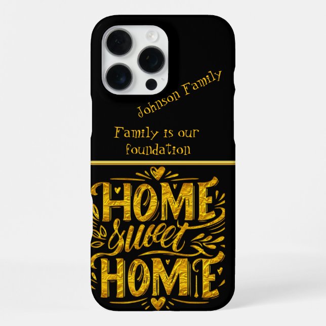 Trautes Heim iPhone Hülle (Rückseite)