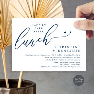 Trauung Lunch Feier - Happy End Einladung