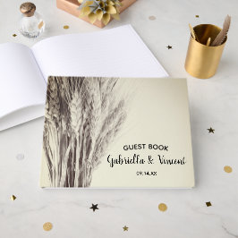 Trauung von getrocknetem Gerste Gästebuch