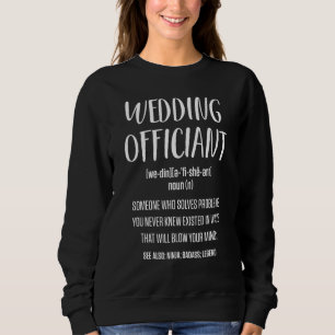 Trauungsbeamter, der Internet-ordinierter Pfarrer Sweatshirt
