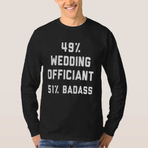 Trauungsbeamter Job Internet Ordinierter Pfarrer 5 T-Shirt
